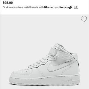 NIKE Air Force 1 Mid (big kid size)